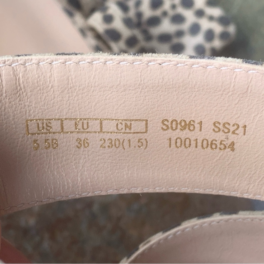 Stuart Weitzman Leopard Print Kitten Heel Sandals - Picture 11 of 14